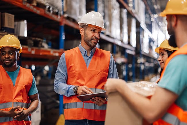 Via Jem Transportadora Containers de logística cor laranja