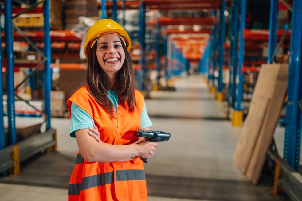Via Jem Transportadora Containers de logística cor laranja